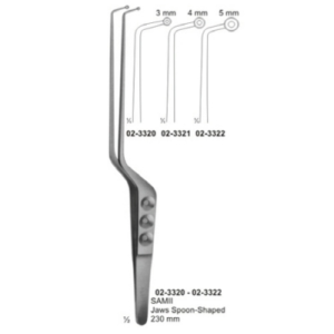 Forceps for Graspig Tissue Tumers Bayonet Shapes AE 02 3320 02 3322