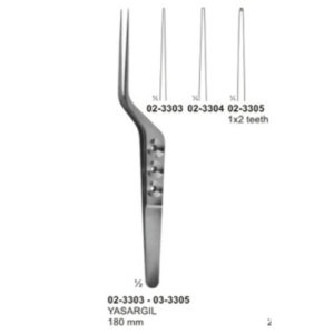Micro Forceps Ligature Forceps Light Patterns Bayonet Shaped AE 02 3303 03 3305