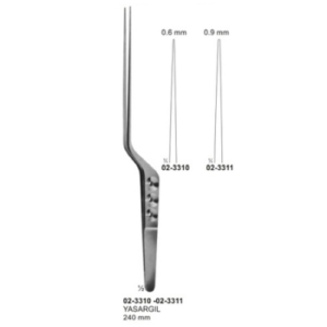 Micro Forceps Ligature Forceps Light Patterns Bayonet Shaped AE 02 3310 02 3311