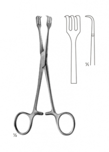 Artery Traction and Tissue Grasping Forceps AE 02 3551