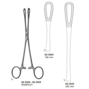 Dressing sponge Holding Organ and Tissue Grasping Forceps and Haemostatic Forceps AE 02 3524 02 3525