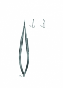 Micro Needle Holder With Round Handles and Bayonet Shaped AE 02 3848 02 3849