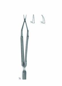 Micro Needle Holder With Round Handles and Bayonet Shaped AE 02 3855 02 3856
