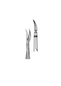 Micro Scissors Spring Type Flat Handles AE 02 3002