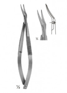 Micro Scissors Spring Type Flat Handles AE 02 3009