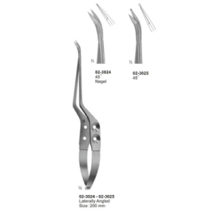 Micro Scissors Spring Type bayonet Shape AE 02 3024 02 3025