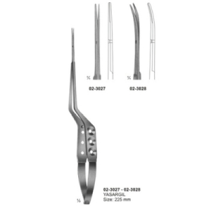 Micro Scissors Spring Type bayonet Shape AE 02 3027 02 3028