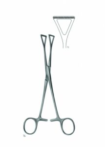 Organ Tissue Grasping Intestinal Forceps ATRAUMATA AE 03 5508